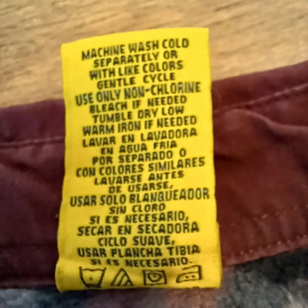 STANLEY Vintage Shacket Canvas Workwear Flannel Lined Insulated Maroon Size M